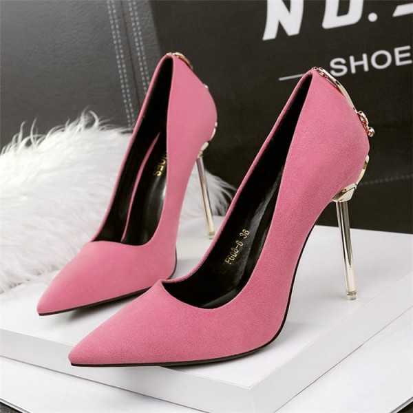 size:4.5-7.5 Women Sexy Metal Heel Pointed-toe High Heels Shoes