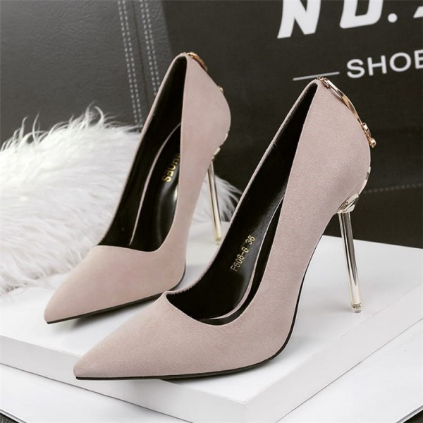 size:4.5-7.5 Women Sexy Metal Heel Pointed-toe High Heels Shoes