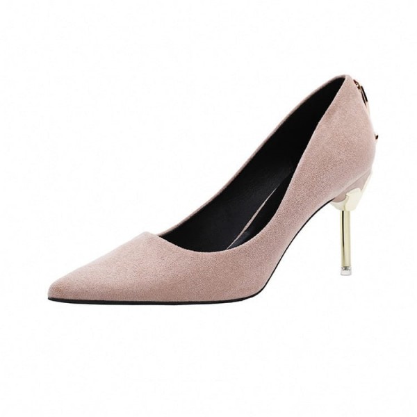 size:4.5-7.5 Women Sexy Metal Heel Pointed-toe High Heels Shoes