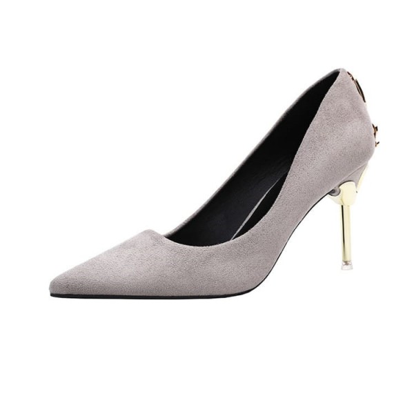 size:4.5-7.5 Women Sexy Metal Heel Pointed-toe High Heels Shoes