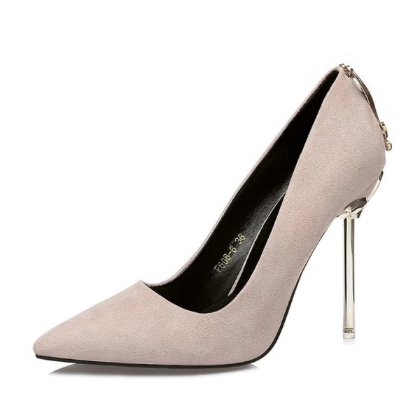 size:4.5-7.5 Women Sexy Metal Heel Pointed-toe High Heels Shoes