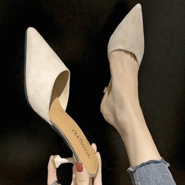 Size:4.5-8.5 Women Fashion Suede Upper Mules Shoes