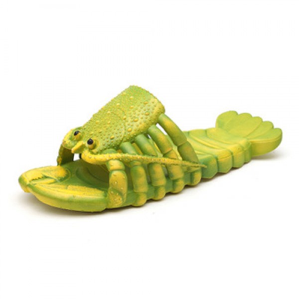 Couple Funny Casual Lobster Shape Hollow Design Flat Slippers