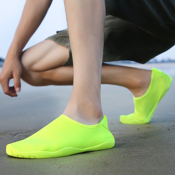 Unisex Basic Sports Solid Color Non-Slip Soft Bottom Swimming Diving Beach Quick-Drying Shoes