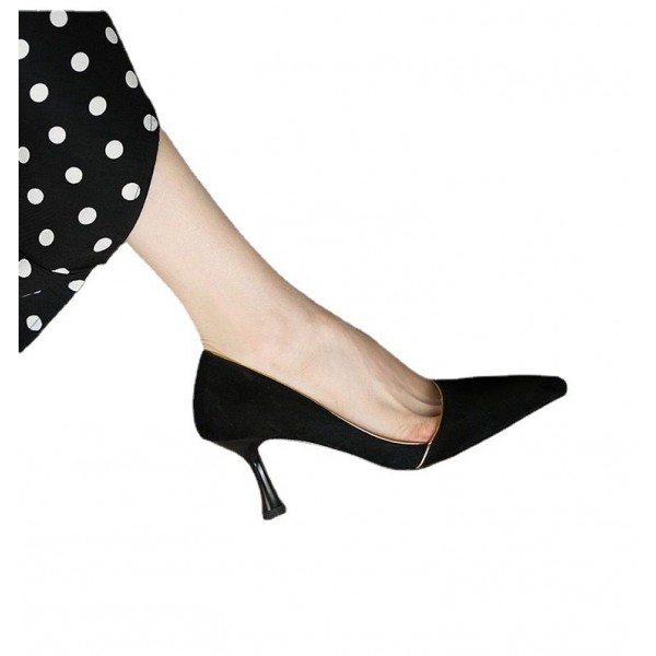 Women Fashion Sexy Solid Color Point-Toe Pumps