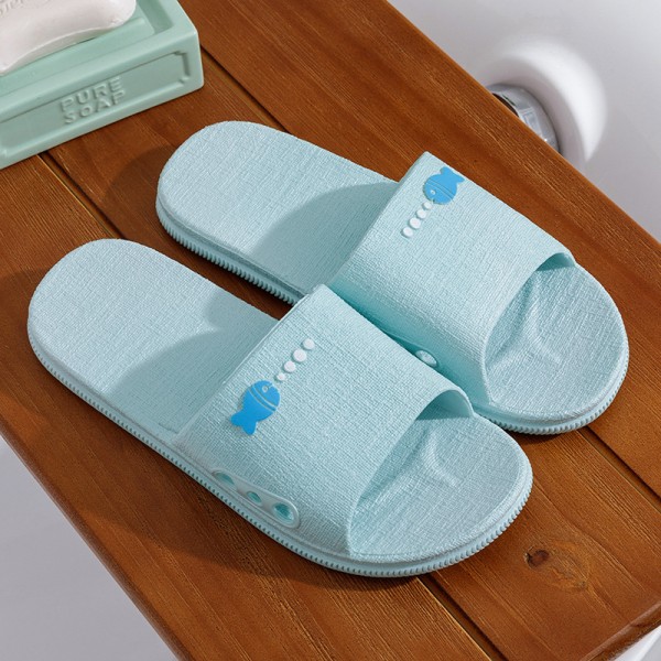 Unisex Simple Solid Color PVC Home Slippers