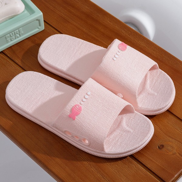 Unisex Simple Solid Color PVC Home Slippers