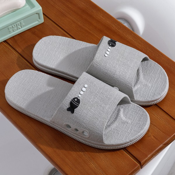 Unisex Simple Solid Color PVC Home Slippers