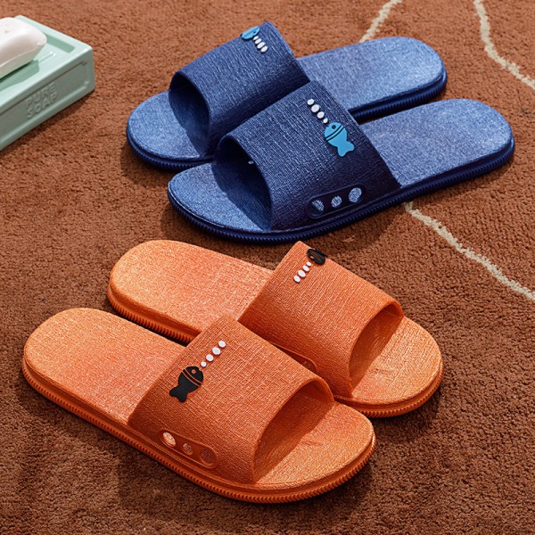 Unisex Simple Solid Color PVC Home Slippers