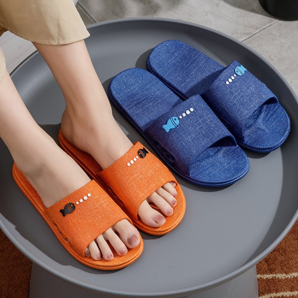 Unisex Simple Solid Color PVC Home Slippers