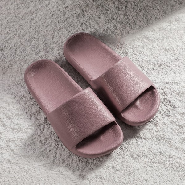 Men And Women Couples Simple Solid Color Slippers